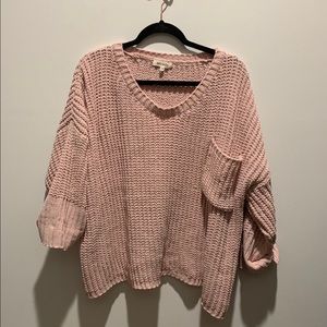Pink oversized sweater